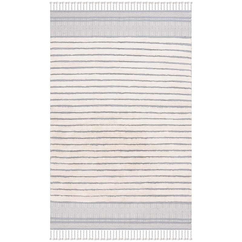 SAFAVIEH Handmade Kilim Roxani Yosra Transitional Cotton Rug - 6' x 9' - Natural/Gold