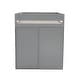 preview thumbnail 10 of 12, Full Loft Bed Solid Wood Structure Slats Loft Bed with All-in-One Desk Drawers ,Guardrail, and Sliding Doors Cabinet - Grey