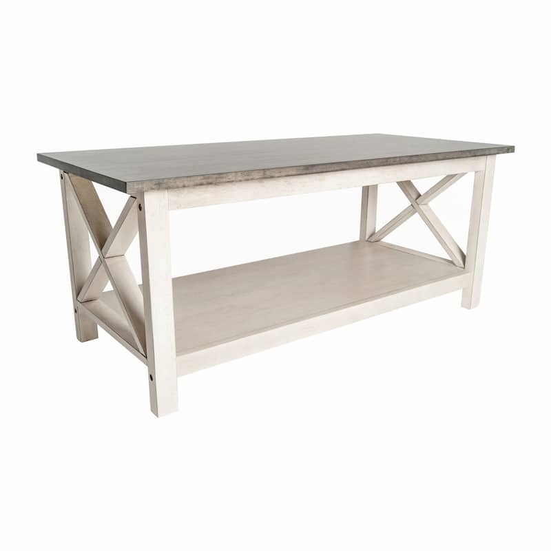 Solid Wood Traditional Farmhouse Coffee Table