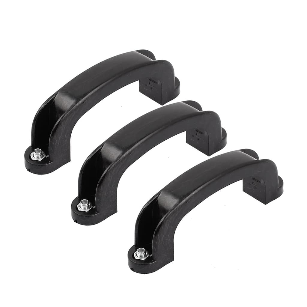 Plastic Pot Pan Stockpot Lid Cover Holder Pull Handle Knob Handgrip 11cm 3pcs - Black