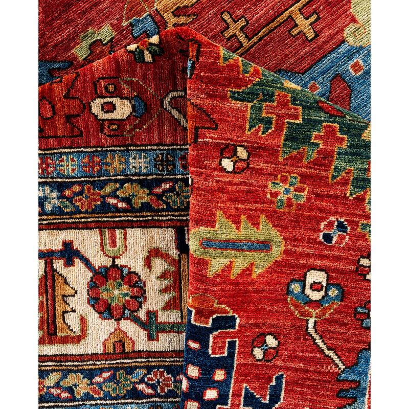 Serapi One-of-a-Kind Hand-Knotted Area Rug - Red - 10' 2" x 13' 11"