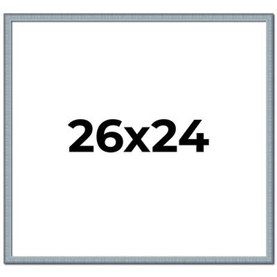 26x24 Frame Rustic Sky Blue Solid Wood Picture Frame | 0.75 Inch