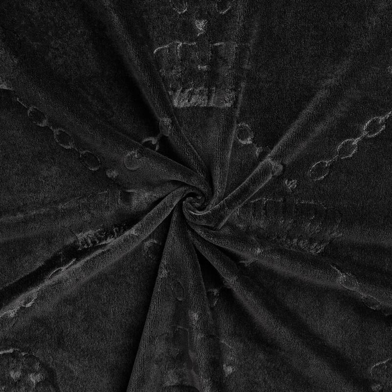 Juicy Couture Embossed Plush Throw Blanket