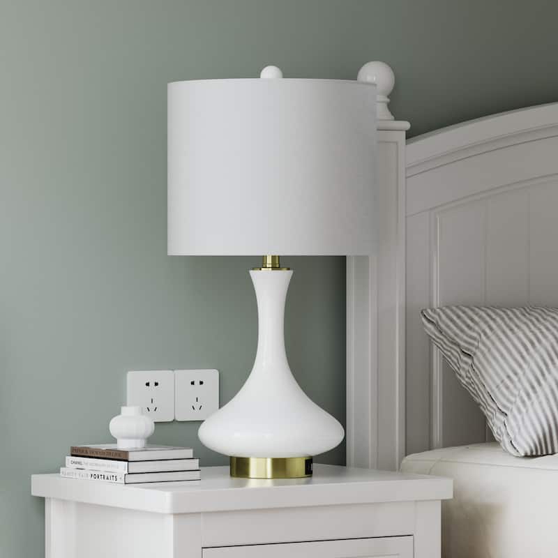 Maxax 23.5 Ceramic Bedside Elegant Table Lamp