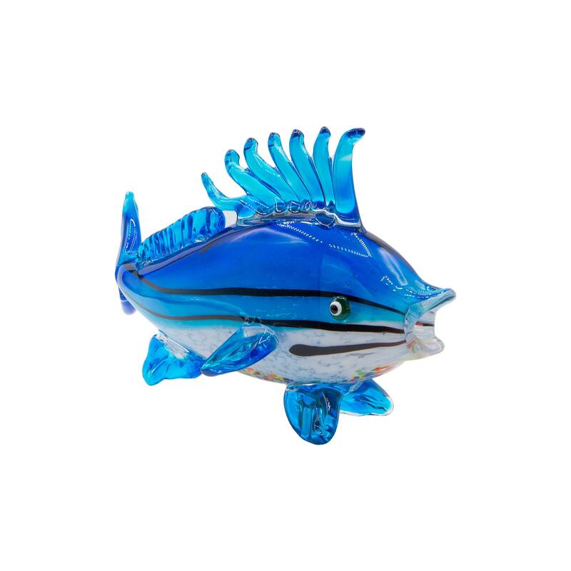 11.5 IN Tall Coronado Handcrafted Art Glass Fish Figurine
