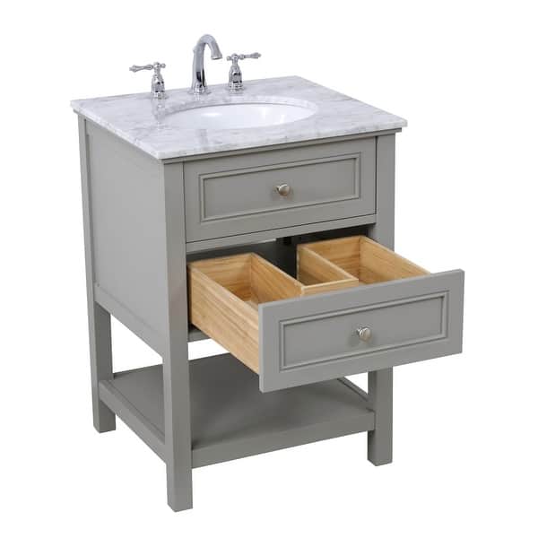 24 In Single Bathroom Vanity Set Overstock 25445232