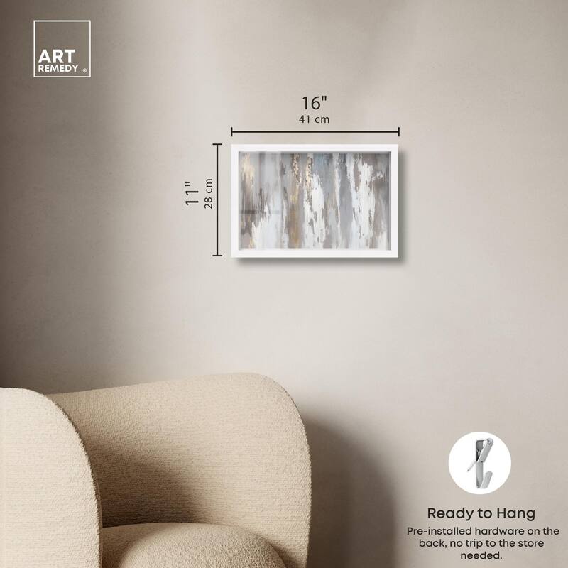 Flooding Gold I Shadowbox by Art Remedy