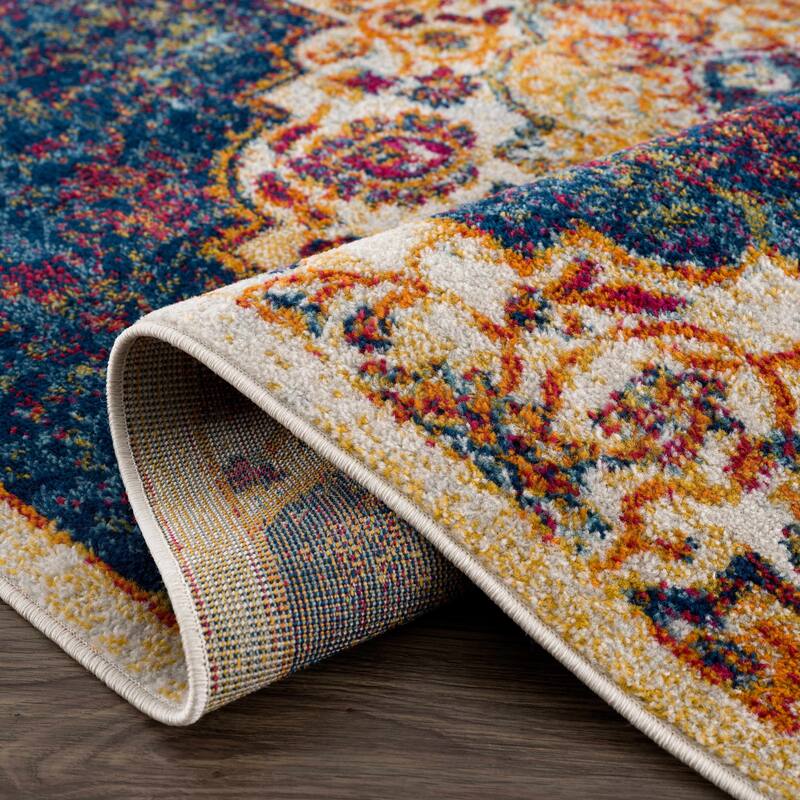 Hauteloom Istanbul Collection Vintage Oriental Traditional Medallion Area Rug