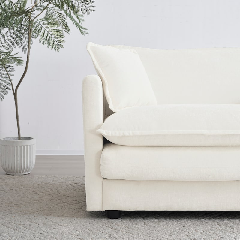 GDFStudio - Fiona Chenille Single Seat Sofa with Modular Flexibility and Plush Comfort