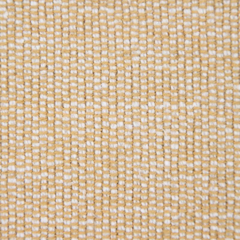 Handwoven Solid Square Cotton Throw Pillow Cover with Tassels - 20" - Beige