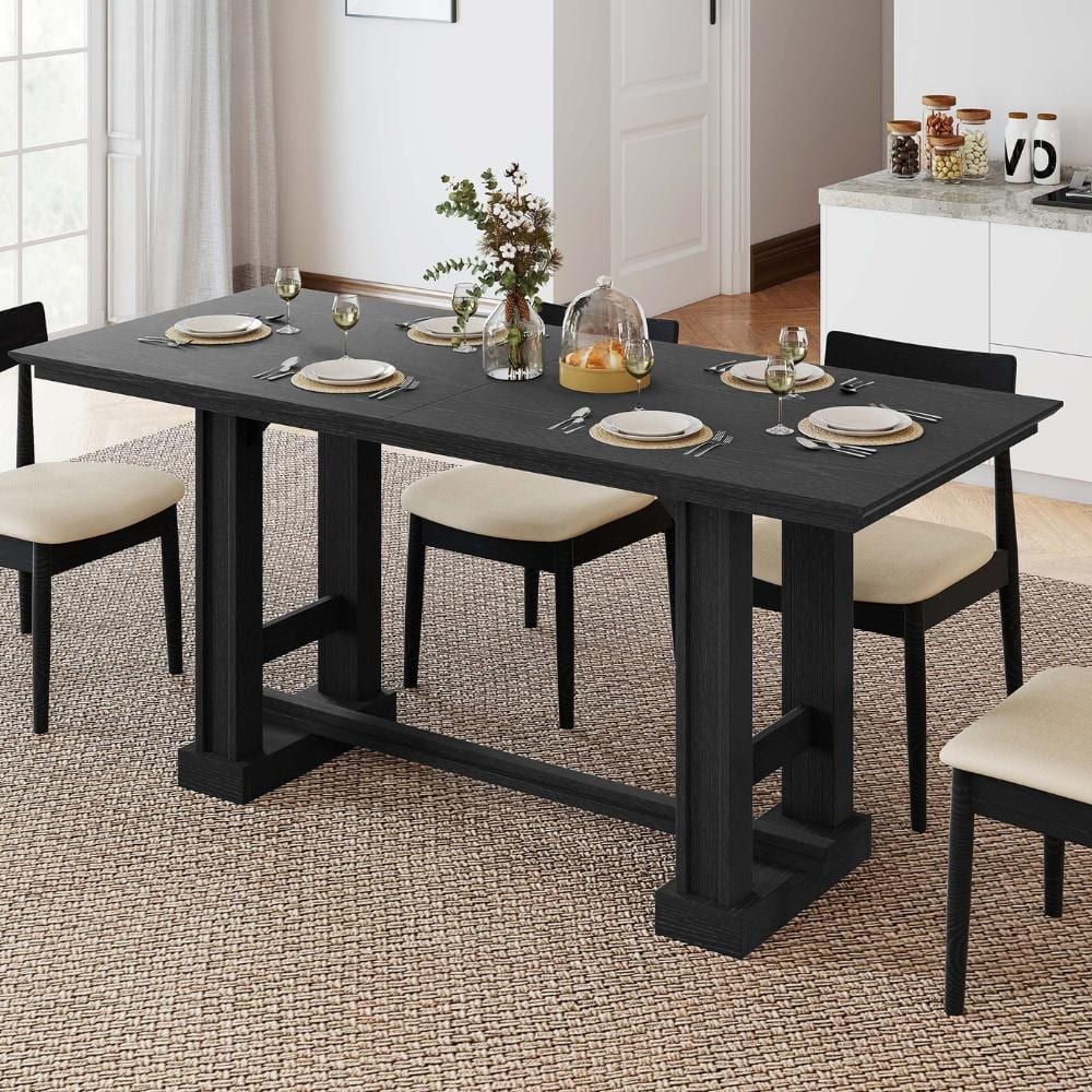 Moasis 70" Farmhouse Dining Table for 6-10 People
