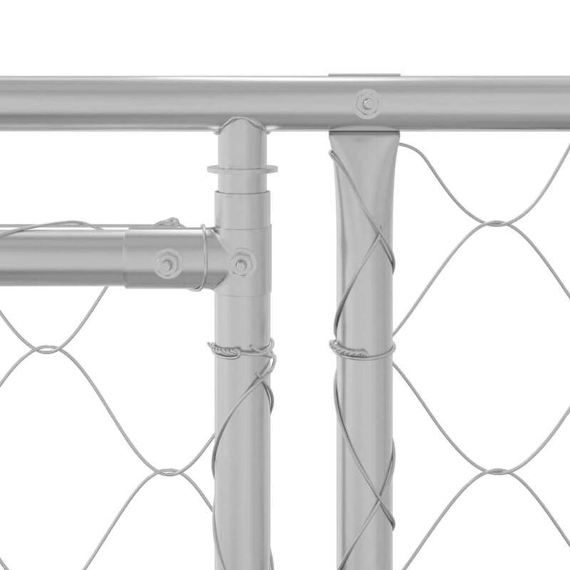 Dog Cage Silver 600/800 x 200 x 256 cm Galvanised Steel