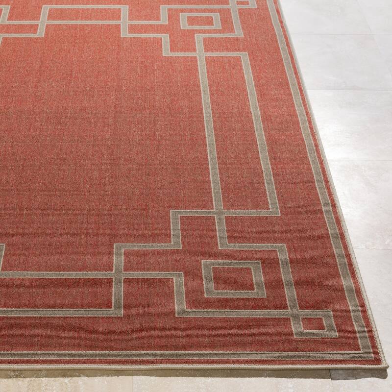 Livabliss Alfresco Country Geometric Indoor / OutdoorArea Rug