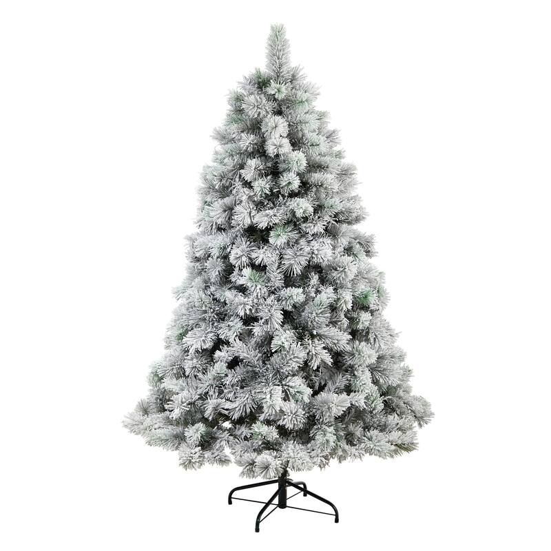 6Ft Artificial Pine Christmas Tree with Clear Lights - Pre-Lit Holiday Decor for Festive Home - Green - 72
