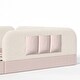 preview thumbnail 83 of 124, Twin/Full/Queen Teddy Fleece Floor Bed with Upholstered Safety Rails and Pocket