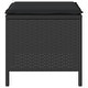preview thumbnail 20 of 39, vidaXL 3/4 Piece Garden Dining Set with Cushions Black Poly Rattan Acacia