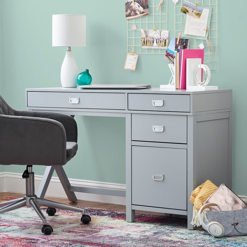 Linon Poppy Side Storage Desk