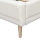 preview thumbnail 9 of 20, Upholstered Bed Wingback Platform Bed with Boucle Fabric