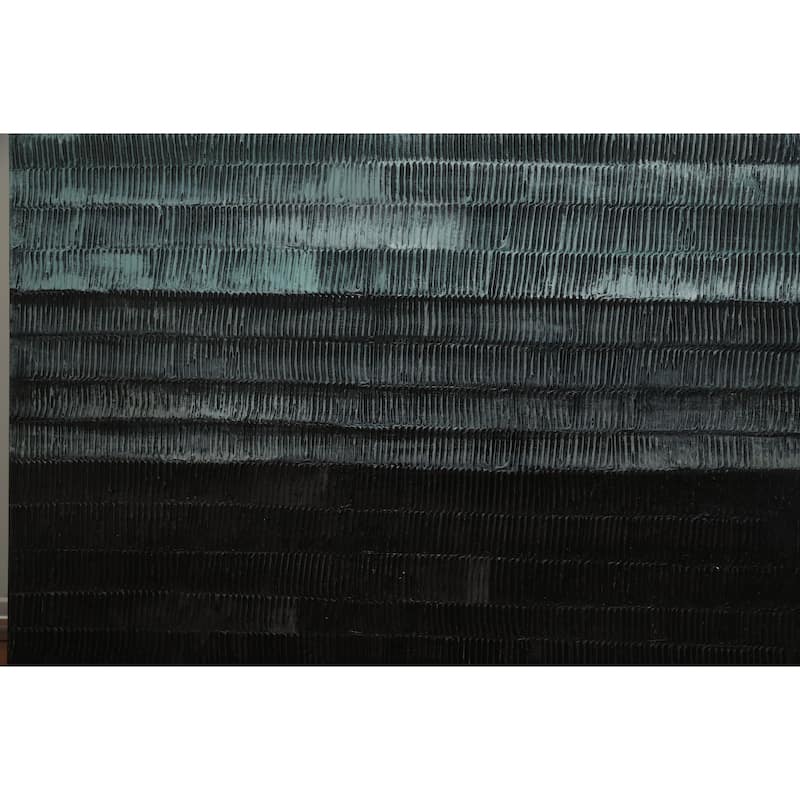 Gradient Hand Painted Abstract Vertical Textured Canvas Wall Art 47x31