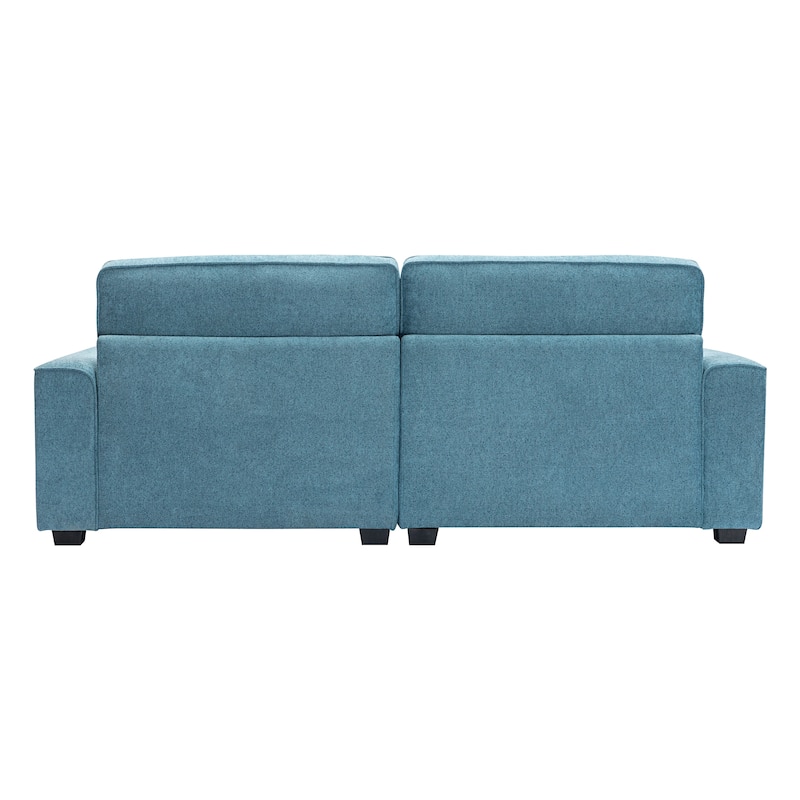 Roomfitters 79.5" Modern Sofa with Plush Cushions, Sleek Arm Design & Solid Wood Frame for Living Room, Bedroom