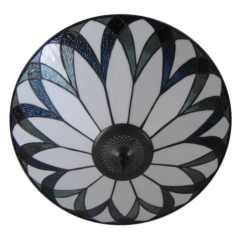 Stained Glass Flush Mount Tiffany Ceiling Light Entryway Lighting