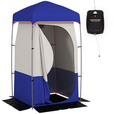 Portable Shower Tent,Privacy Shelter,Camping Dressing Changing Tent Room with Solar Shower Bag,Floor and Carrying Bag