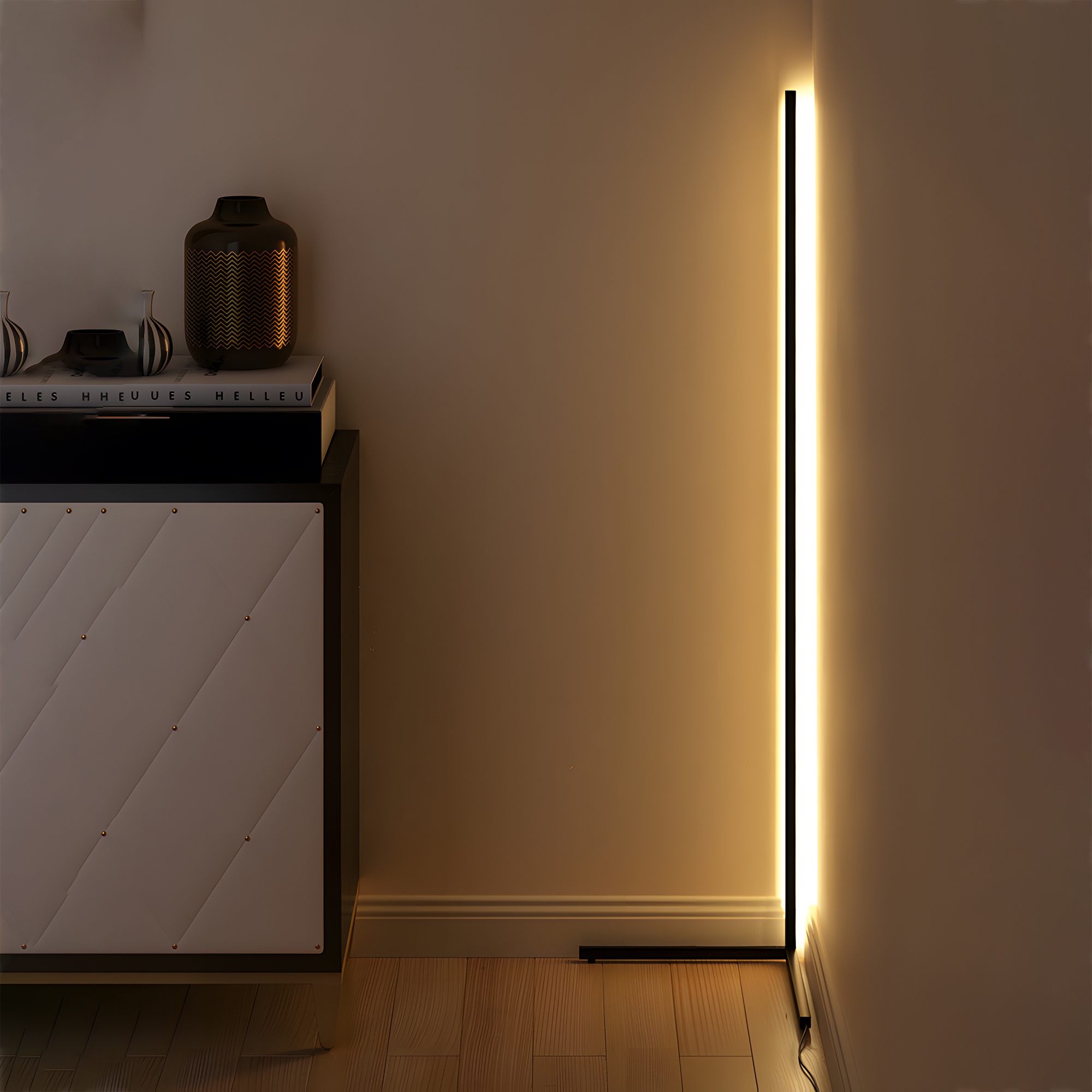 Minimalist led corner floor lamp on sale