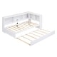 preview thumbnail 11 of 11, Twin Daybed White Sofa Bed wTrundle Bookcase Storage Cabinet USB Ports