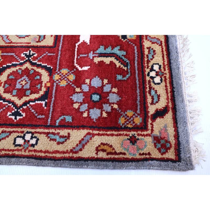 ECARPETGALLERY Hand-knotted Serapi Heritage Light Denim Blue Wool Rug - 8'11 x 11'10