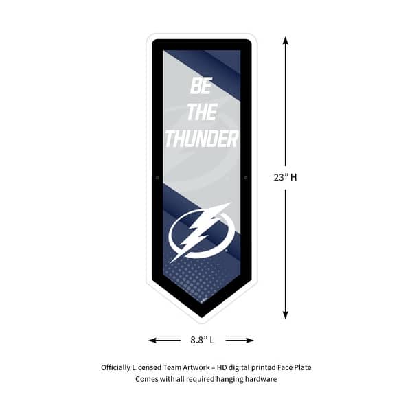 dimension image slide 0 of 3, Tampa Bay Lightning LED Lighted Sign
