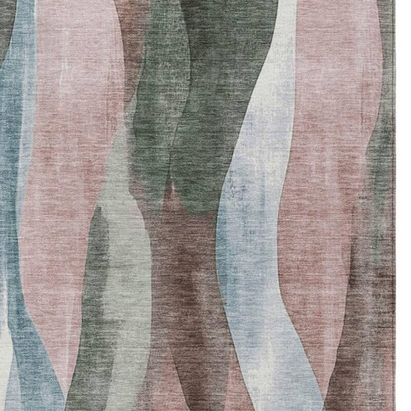 HomeRoots Abstract Transitional Rectangle Outdoor Rug