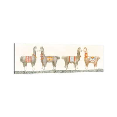 iCanvas "Festive Llama V" by Danhui Nai Canvas Print
