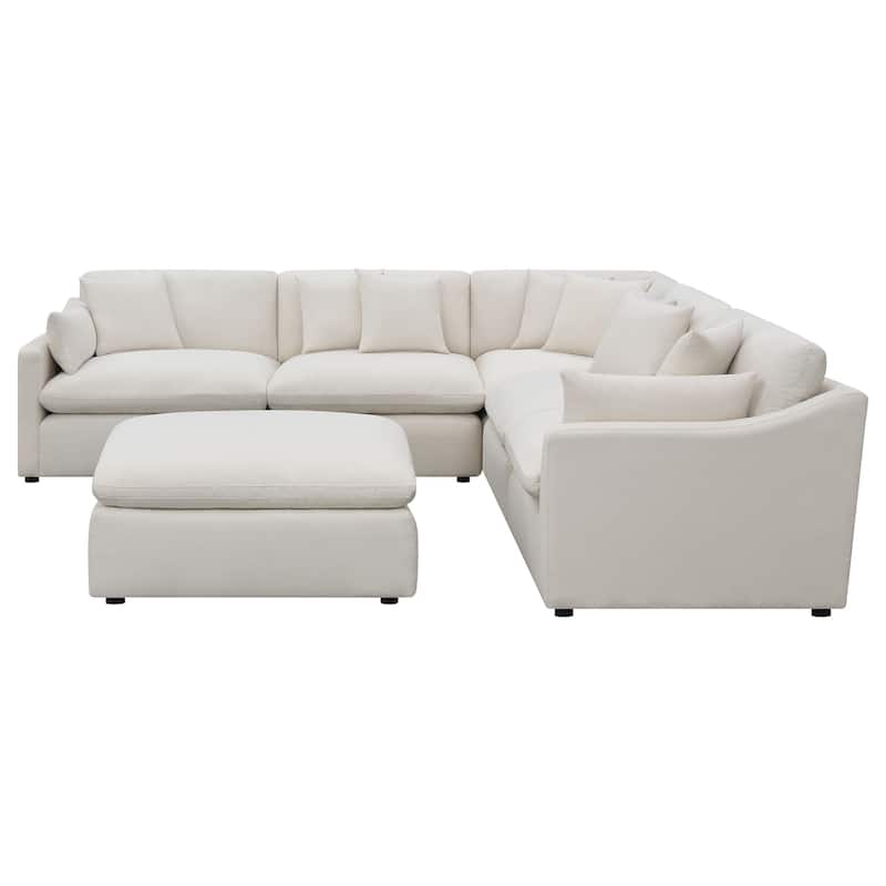 Hobson 6-piece Upholstered Modular Sectional Sofa