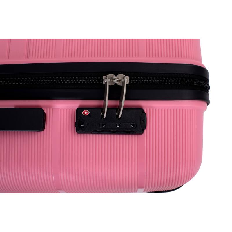 Hardshell 3 Piece PP Luggage Sets, Lightweight Durable Luggage Set with TSA Lock