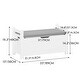 preview thumbnail 6 of 4, Kids Toy Box Chest with Cushion Seat Bench,Flip-Top Lid,Safety Hinge