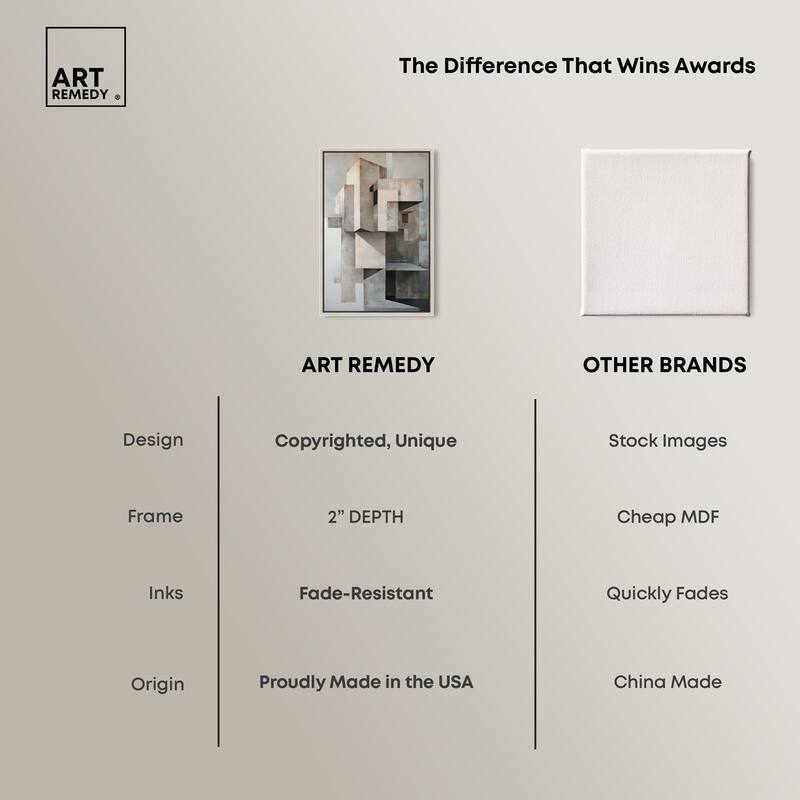 Grey Matrixy Canvas by Art Remedy