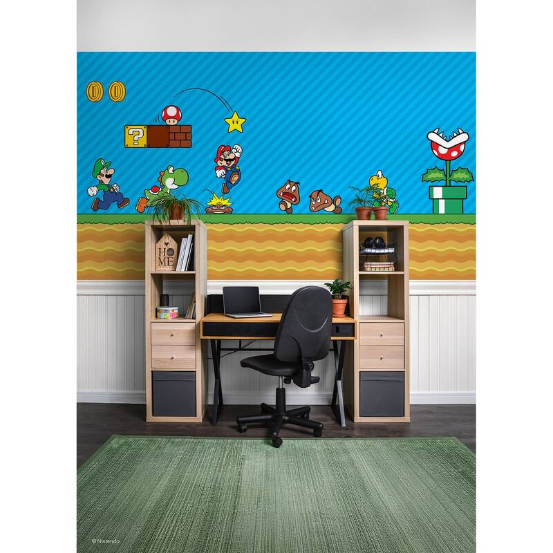 Nintendo Super Mario Classic Scene Peel and Stick Mural - Overstock ...