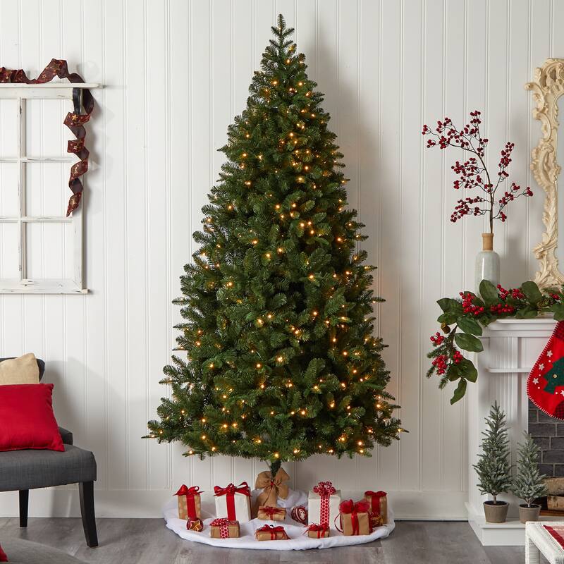 8' Grand Teton Spruce Flat Back Christmas Tree - 96