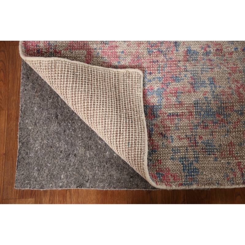 Abstract Modern Oriental Area Rug Handmade Wool Carpet - 7'9"x 9'8"