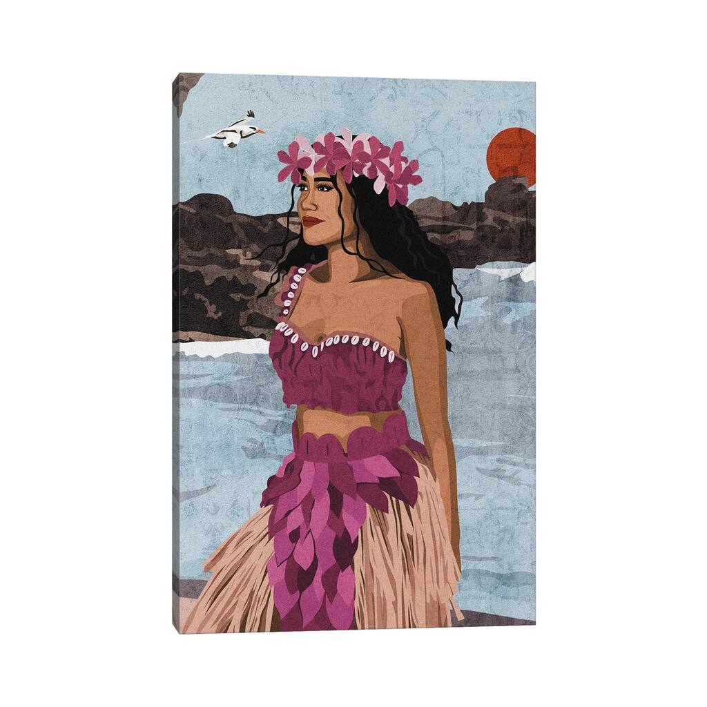 iCanvas "Polynesian/Hawaiian Beauty" by Phung Banh Canvas Print