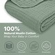 preview thumbnail 3 of 3, Baby Muslin Blanket - Large 40" X 40", Fern, By Comfy Cub - Fern