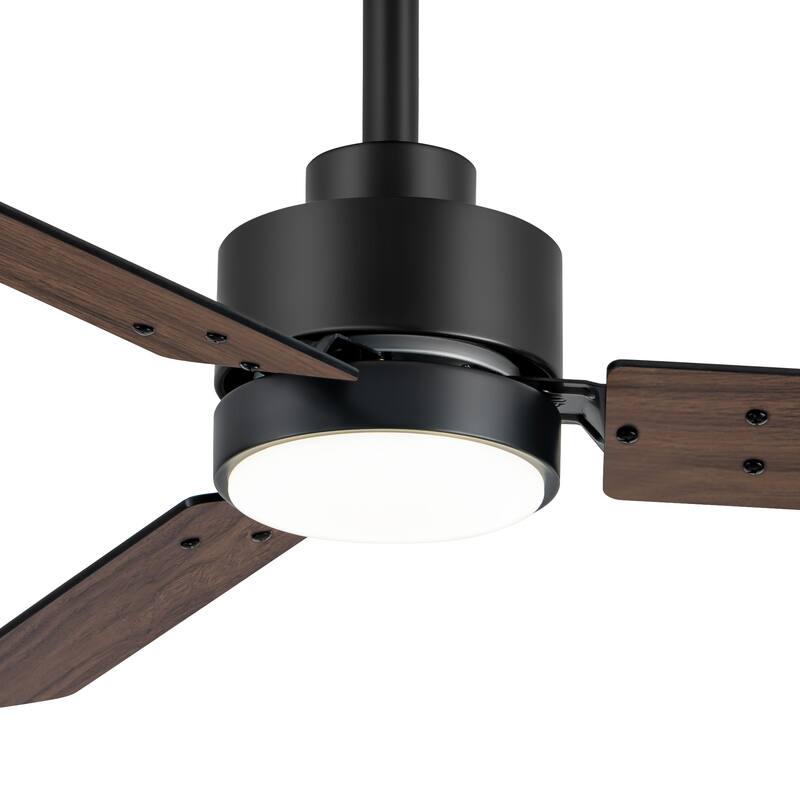 36/42/52-Inch Reversible 3/5-Blade Integrated LED Ceiling Fan with Light Remote