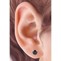 preview thumbnail 6 of 13, Prism Jewel 1/6 Ctw to 1 Ctw Round Black Diamond Solitaire Stud Earrings