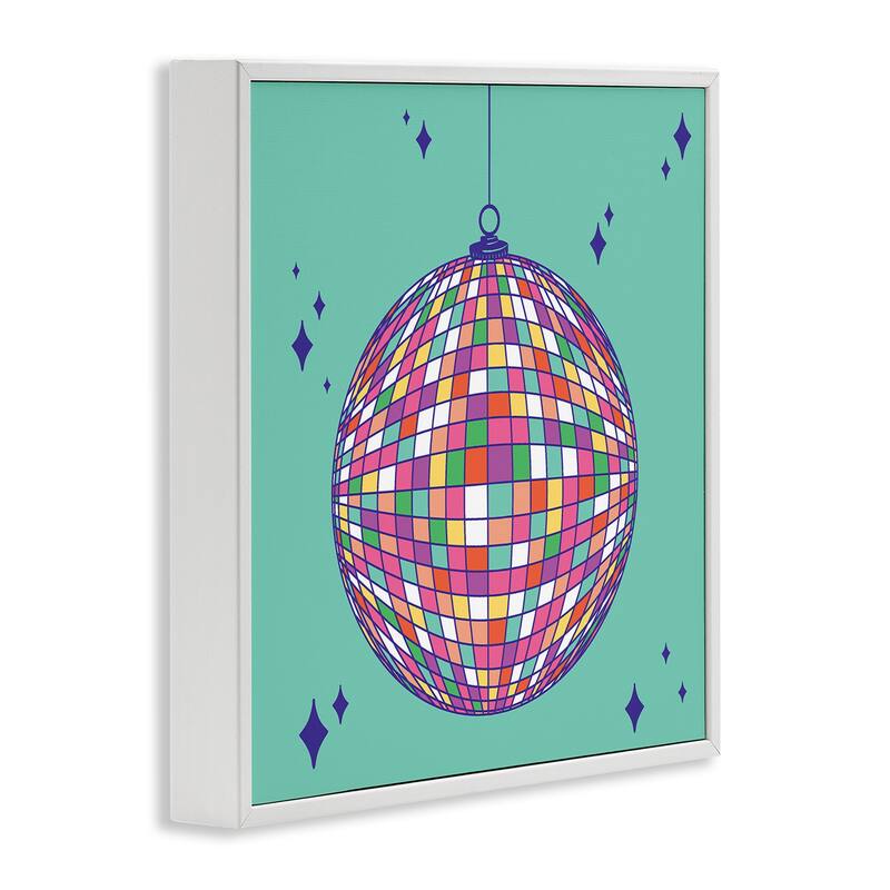 Stupell Geometric Modern Disco Ball Framed Giclee Art Design By Sazerelli Designs