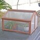 preview thumbnail 7 of 7, Double Box Garden Wooden Greenhouse - 35.5" x 31.5" x 23.0"(L x W x H)