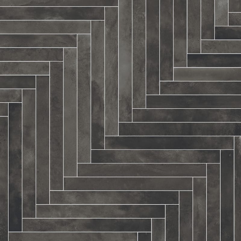 Merola Tile Sedona Charcoal 1-7/8" x 17-3/4" Porcelain Floor and Wall Tile