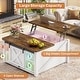 preview thumbnail 5 of 51, Coffee Table Lift Top Square Center Table Barn Door Adjustable Shelves