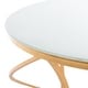 preview thumbnail 3 of 1, SAFAVIEH Treasures Cagney Gold/ White Top Accent Table - 20" x 20" x 21.2"
