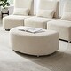 preview thumbnail 1 of 3, Upholstery Cambered Ottoman Combination Sofa Footstool Beige Beige