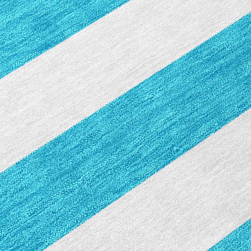 Alvamo Stripe Weather Resistant Blended Style Outdoor Rug - 2' x 3'